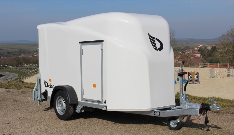3ce59e98563ab99ff81235fad78546f4ab04debc_CARGO DEBON CARGO 1300 Kastenwagenanhänger, weiß, Polyester - zulässiges Gesamtgewicht: 1300 kg - 295 x 152 x 170 cm – Image 1