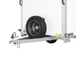 SARIS Holz-Kastenanhänger – GO 255 ​​132 2000 2 – 2 Achsen mit Außenrädern – zulässiges Gesamtgewicht: 2000 kg – 255 x 132 x H 150 cm