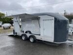Roadster 1000 Aluminium-Kastenanhänger + 2 seitliche Heckklappen - 4,97 x 2,02 m zulässiges Gesamtgewicht 3500 kg 2 Pullman-Bremsachsen