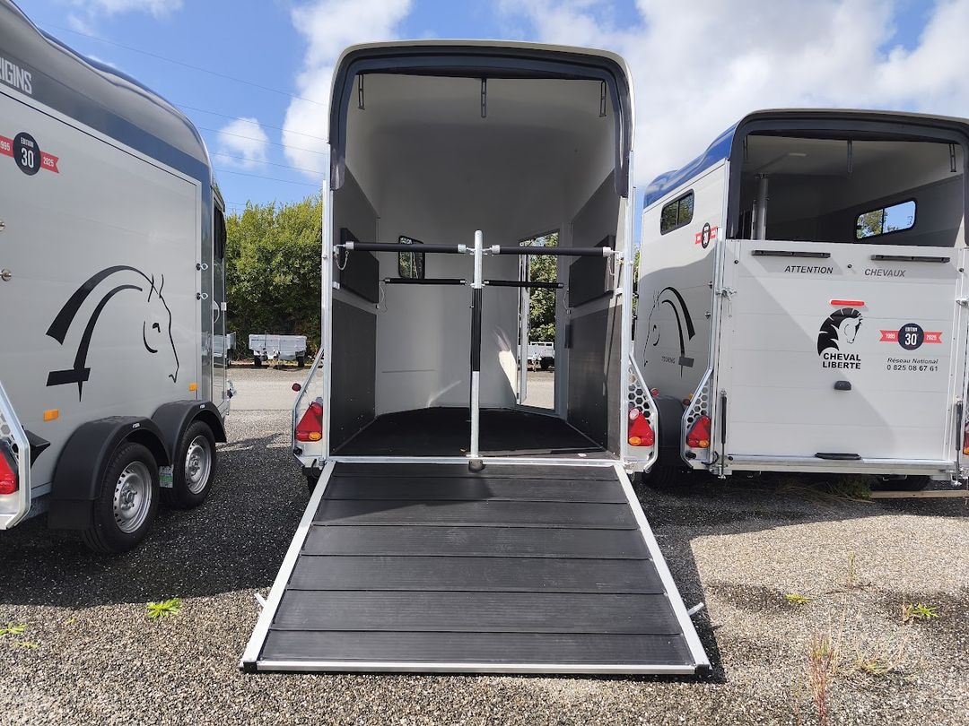 Van-a-chevaux-2-places-CHEVAL-LIBERTE-GOLD-ORIGINS-PTAC-1100-a-2000-kg-GOLD-ORIGINS-1 2-PFERDE-PFERDEWAGEN - CHEVAL LIBERTE - GOLD ORIGINS - 2 TRADITIONELLE ACHSEN - ZULASSBARES GESAMTGEWICHT 1100 bis 2000 kg – Image 1