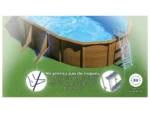 Ovaler Stahlpool „Pacific“ mit Holzoptik, 6,34 x 3,99 x 1,22 m – Grau – Image 6