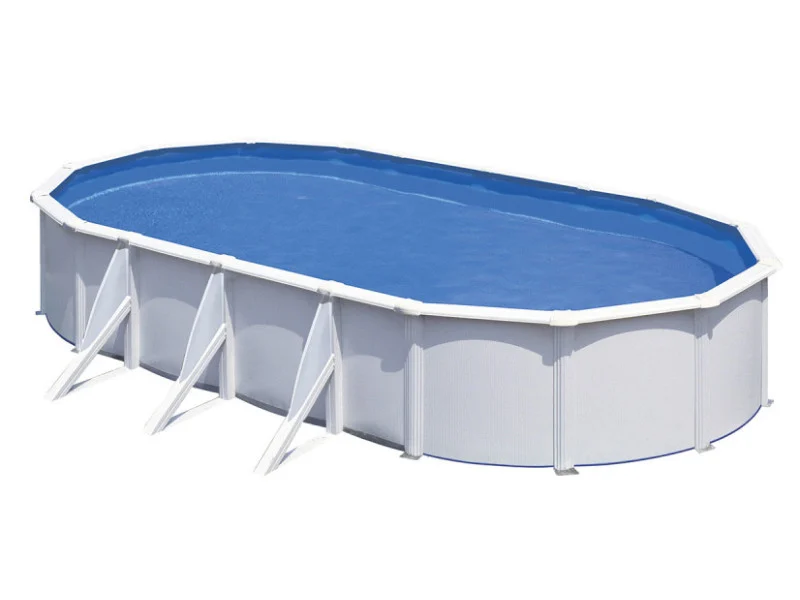 piscine-acier-blanc-fidji-ovale-744-x-399-x-122-m-gre (2) Fiji Oval White Steel Swimming Pool 7,44 x 3,99 x 1,22 m - Gré – Image 1