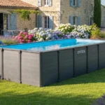 Intex Graphite rechteckiger Röhrenpool 6,00 x 3,00 x 1,24 m -