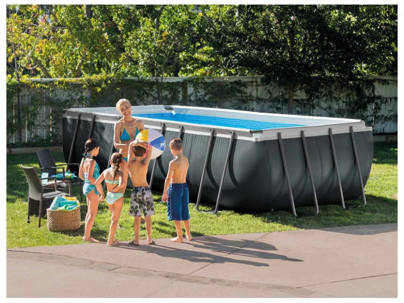 piscine-tubulaire-ultra-xtr-frame-rectangulaire-549-x-274-x-132-m-intex (4) Intex Ultra XTR Frame Rechteckiger Röhrenpool 5,49 x 2,74 x 1,32 m – Image 1