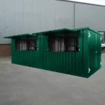 XL-Containerstange 6x2 Meter Grün RAL 6005 – Bild 2