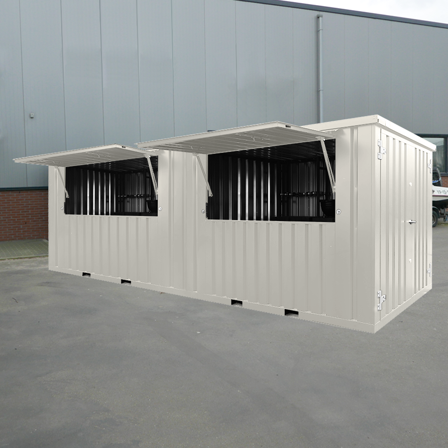 6X2-RAL-9016-a Containerstange 6x2 Meter Weiß RAL 9016 – Bild 1