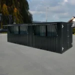Pop-up-Store 8x2m XL Farbe Schwarz