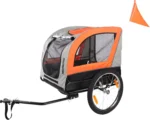 Flamingo Fahrradanhänger Jonene Grau/Orange