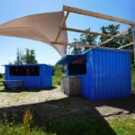 XL Container Bar 4x4 Meter Blau RAL 5015 – Bild 6