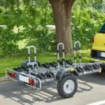 Remorque porte-vélos sur attelage Mottez pour 6 vélos