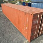 Gebrauchter roter 40-Fuß-High-Cube-Container