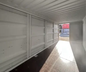 20-Fuß-Seecontainer, offene Seite, erste Reise – Image 4